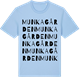 Blue Soul t-shirt med Munkagården ordlek t-shirt