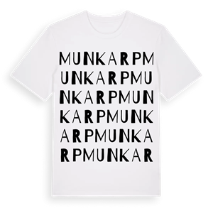 Munkarp ordlek t-shirt – ekologisk bomull t-shirt från Pinshirt