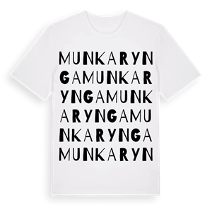 Munkarynga ordlek t-shirt – ekologisk bomull t-shirt från Pinshirt