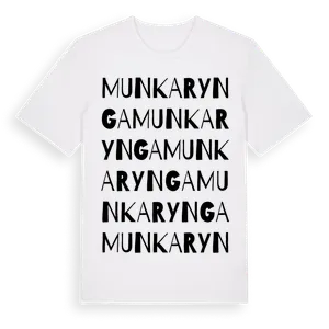Munkarynga ordlek t-shirt – ekologisk bomull t-shirt från Pinshirt