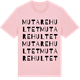 Pink Cotton t-shirt med Mutarehultet ordlek t-shirt