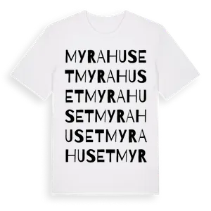 Myrahuset ordlek t-shirt – ekologisk bomull t-shirt från Pinshirt