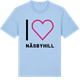 Blue Soul t-shirt med Jag älskar Näsbyhill t-shirt stort tryck