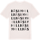 Vintage White t-shirt med Näsbyhill ordlek t-shirt