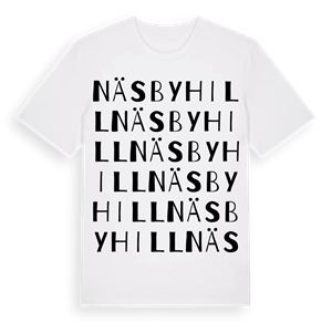 Näsbyhill ordlek t-shirt – ekologisk bomull t-shirt från Pinshirt