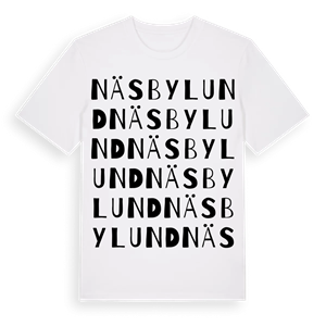 Näsbylund ordlek t-shirt – ekologisk bomull t-shirt från Pinshirt