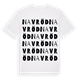 White t-shirt med Navröd ordlek t-shirt