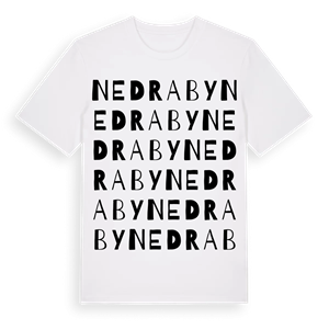 Nedraby ordlek t-shirt – ekologisk bomull t-shirt från Pinshirt