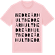 Pink Cotton t-shirt med Nedre Århult ordlek t-shirt