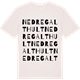Vintage White t-shirt med Nedre Galthult ordlek t-shirt