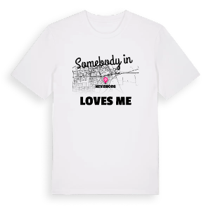 Någon i Nevisborg älskar mig t-shirt – ekologisk bomull t-shirt från Pinshirt