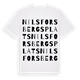 Nils Forsbergs plats ordlek t-shirt