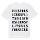White t-shirt med Nils Forsbergs Plats ordlek t-shirt