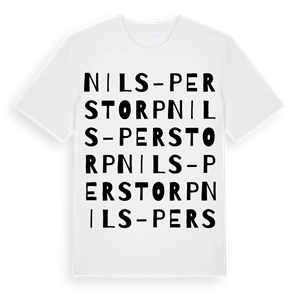 Nils-Pers torp ordlek t-shirt – ekologisk bomull t-shirt från Pinshirt