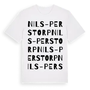 Nils-Pers Torp ordlek t-shirt – ekologisk bomull t-shirt från Pinshirt