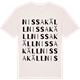 Vintage White t-shirt med Nissakäll ordlek t-shirt