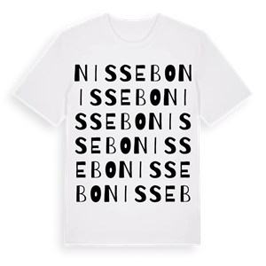 Nissebo ordlek t-shirt – ekologisk bomull t-shirt från Pinshirt