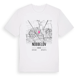 Nöbbelöv karta t-shirt – ekologisk bomull t-shirt från Pinshirt