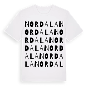 Nordala ordlek t-shirt – ekologisk bomull t-shirt från Pinshirt
