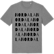Mid Heather Gray t-shirt med Nordala ordlek t-shirt