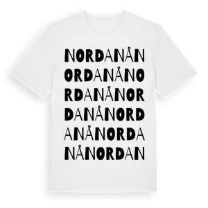 Nordanå ordlek t-shirt – ekologisk bomull t-shirt från Pinshirt