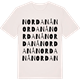 Vintage White t-shirt med Nordanå ordlek t-shirt