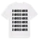 White t-shirt med Norr ordlek t-shirt