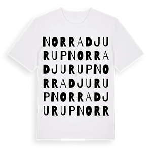 Norra Djurup ordlek t-shirt – ekologisk bomull t-shirt från Pinshirt