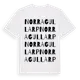White t-shirt med Norra Gullarp ordlek t-shirt