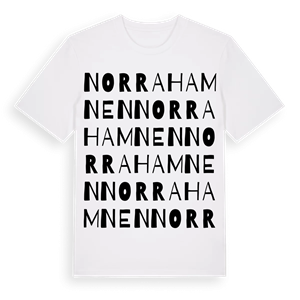 Norra Hamnen ordlek t-shirt – ekologisk bomull t-shirt från Pinshirt
