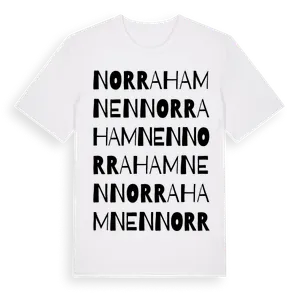 Norra Hamnen ordlek t-shirt – ekologisk bomull t-shirt från Pinshirt