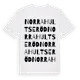 White t-shirt med Norra Hultseröd ordlek t-shirt