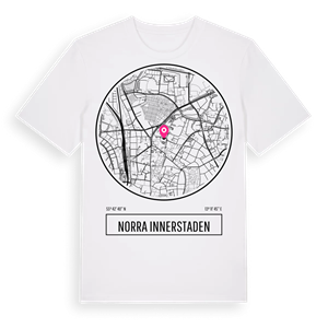 Norra innerstaden t-shirt – ekologisk bomull t-shirt från Pinshirt