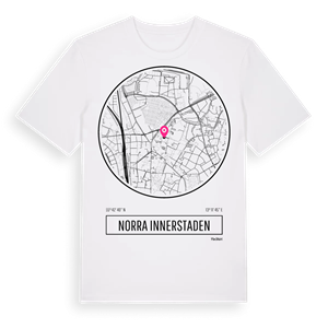 Norra innerstaden t-shirt – ekologisk bomull t-shirt från Pinshirt