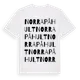 White t-shirt med Norra Påhult ordlek t-shirt