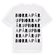Norra Pårup ordlek t-shirt