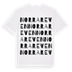 White t-shirt med Norra Reven ordlek t-shirt