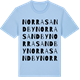 Blue Soul t-shirt med Norra Sandby ordlek t-shirt