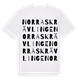 Norra Skrävlinge ordlek t-shirt