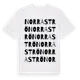 White t-shirt med Norra Strö ordlek t-shirt