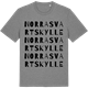 Mid Heather Gray t-shirt med Norra Svartskylle ordlek t-shirt