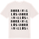 Vintage White t-shirt med Norra Vallösa ordlek t-shirt