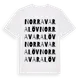 White t-shirt med Norra Varalöv ordlek t-shirt
