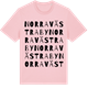 Pink Cotton t-shirt med Norra Västraby ordlek t-shirt