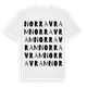 Norra Vram ordlek t-shirt