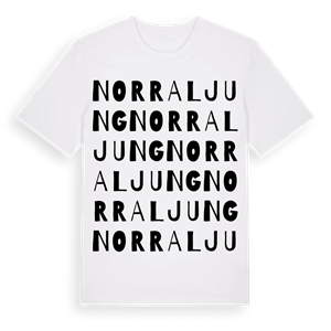 Norraljung ordlek t-shirt – ekologisk bomull t-shirt från Pinshirt