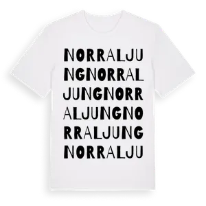 Norraljung ordlek t-shirt – ekologisk bomull t-shirt från Pinshirt