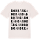 Vintage White t-shirt med Norränga ordlek t-shirt