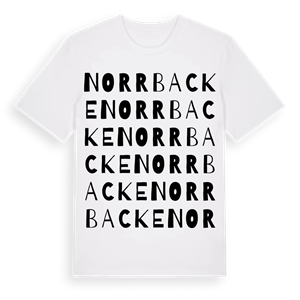 Norrbacke ordlek t-shirt – ekologisk bomull t-shirt från Pinshirt