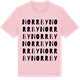 Pink Cotton t-shirt med Norrby ordlek t-shirt